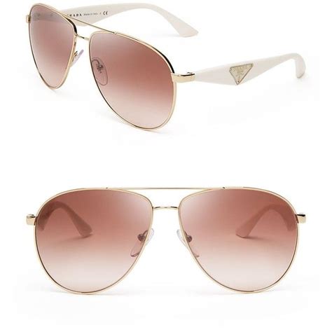 prada double bar aviator sunglasses 60mm|prada rimless aviator sunglasses.